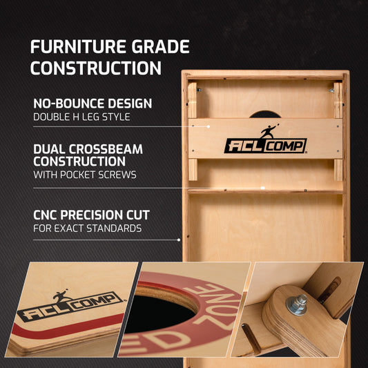 OFFICIALLY LICENSED ACL® COMP - Officially licensed and certified ACL® COMP 2x4 board featuring the ACL RED ZONE for competitive play. Designed for fans and players looking to develop their game and pursue a competitive edge._2