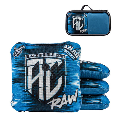 American Cornhole League | ACL® PRO Blue Shag Contrast Cornhole Bags_ACL_1