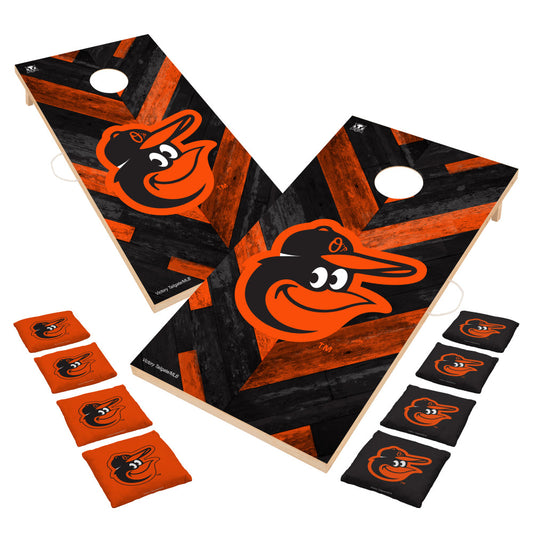 Baltimore Orioles | 2x4 Solid Wood Cornhole_Victory Tailgate_1