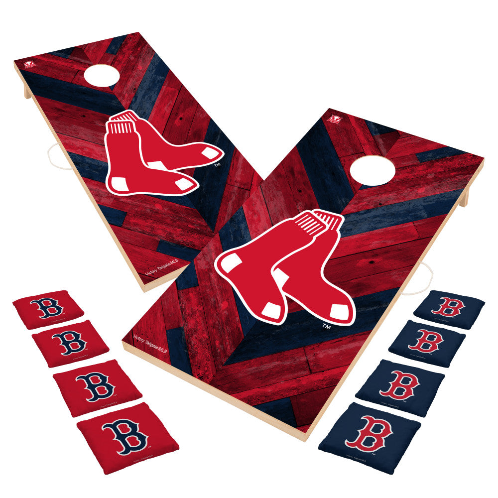 Boston Red Sox | 2x4 Solid Wood Cornhole_Victory Tailgate_1
