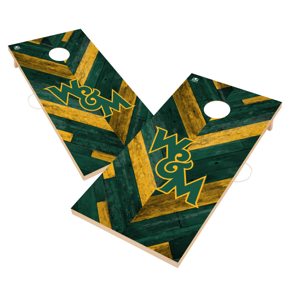 College of William and Mary Tribe 2x4 Solid Wood Cornhole | Victory ...