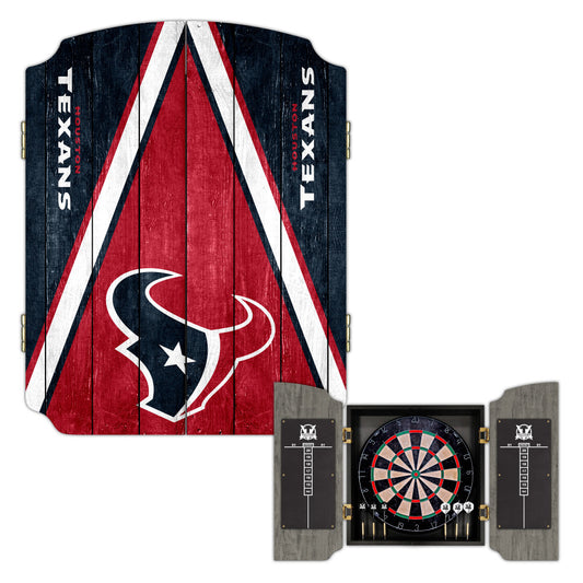 Houston Texans | Bristle Dartboard Cabinet Set_Victory Tailgate_1