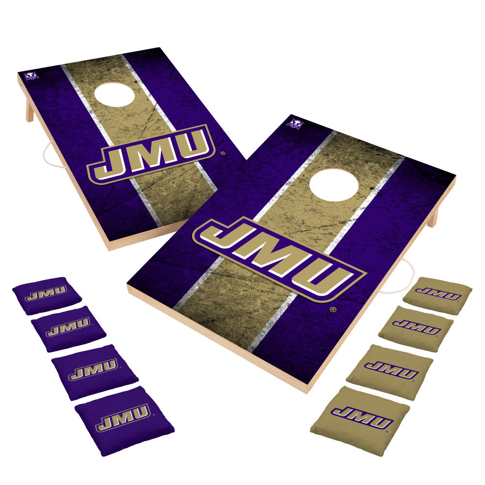 James Madison University Dukes | 2x3 Solid Wood Cornhole_Victory Tailgate_1