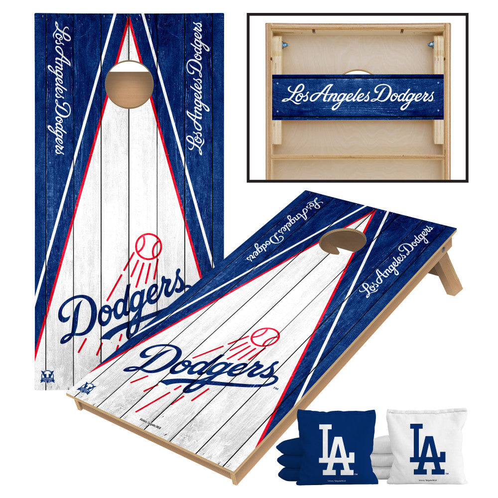 Los Angeles Dodgers 2x4 Tournament Cornhole | Victory Tailgate