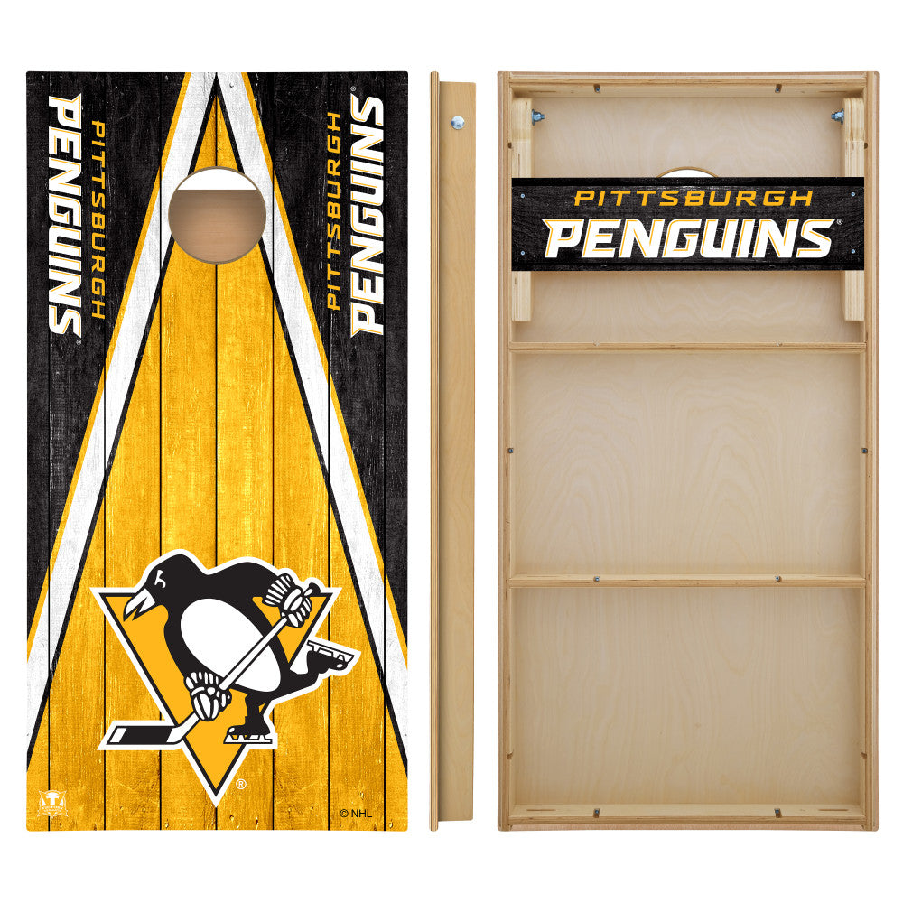 OFFICIALLY LICENSED - Bring your game day experience one step closer to your favorite team with this Pittsburgh Penguins 2x4 Tournament Cornhole from Victory Tailgate_2