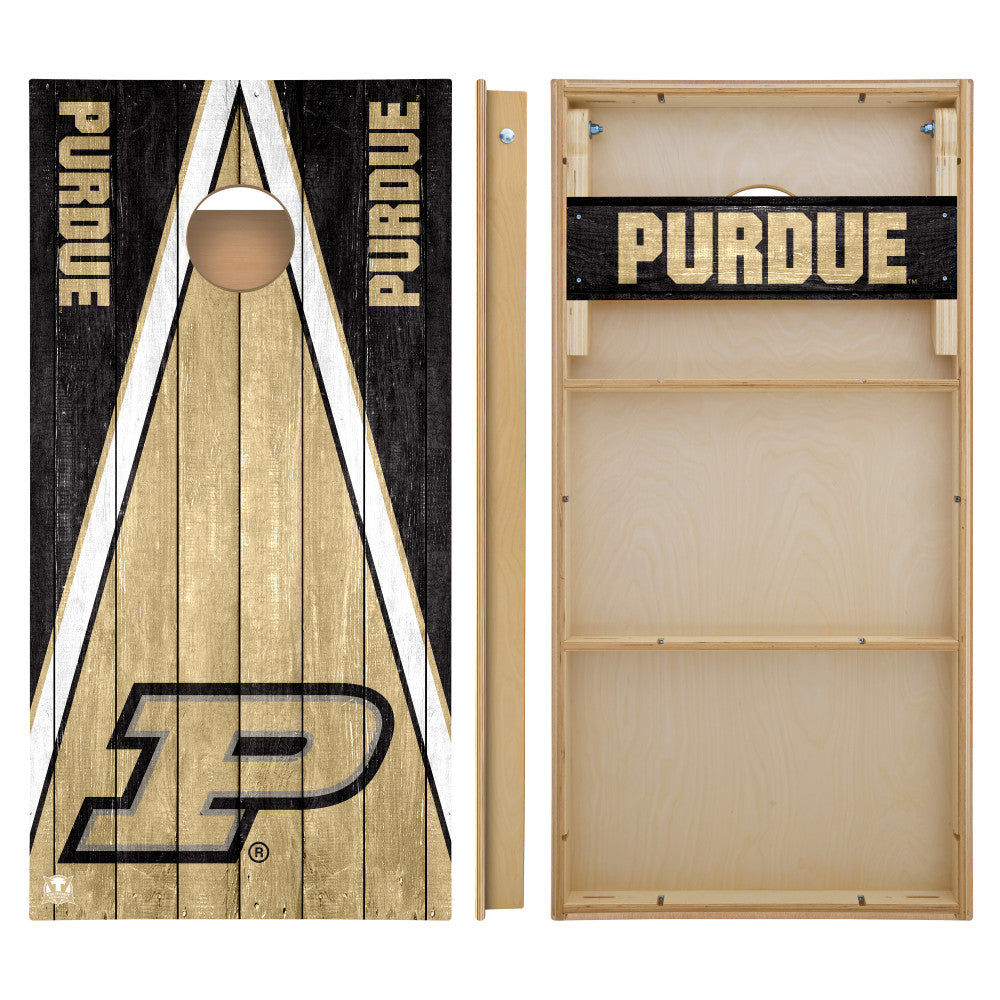 OFFICIALLY LICENSED - Bring your game day experience one step closer to your favorite team with this Purdue University Boilermakers 2x4 Tournament Cornhole from Victory Tailgate_2