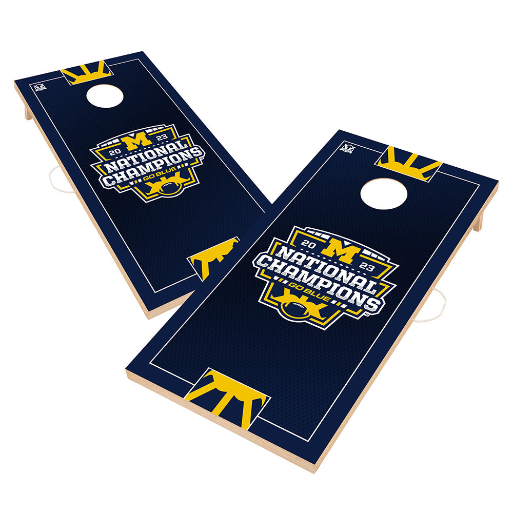 University of Michigan Wolverines 2x4 Solid Wood Cornhole 2023 ...