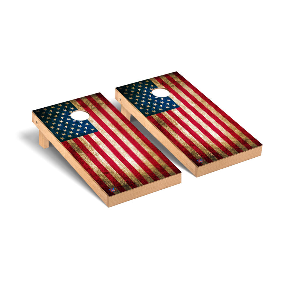 USA | 2x4 Premium American Flag Cornhole Set_Victory Tailgate_1